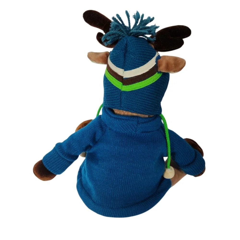 Vintage Bath & Body Works Cuddle Crew Reindeer Tassel‎ Plush Toy Christmas